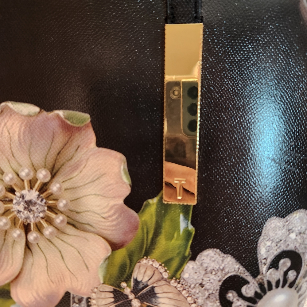 Ted Baker London Black Floral Tote - Picture 3 of 9